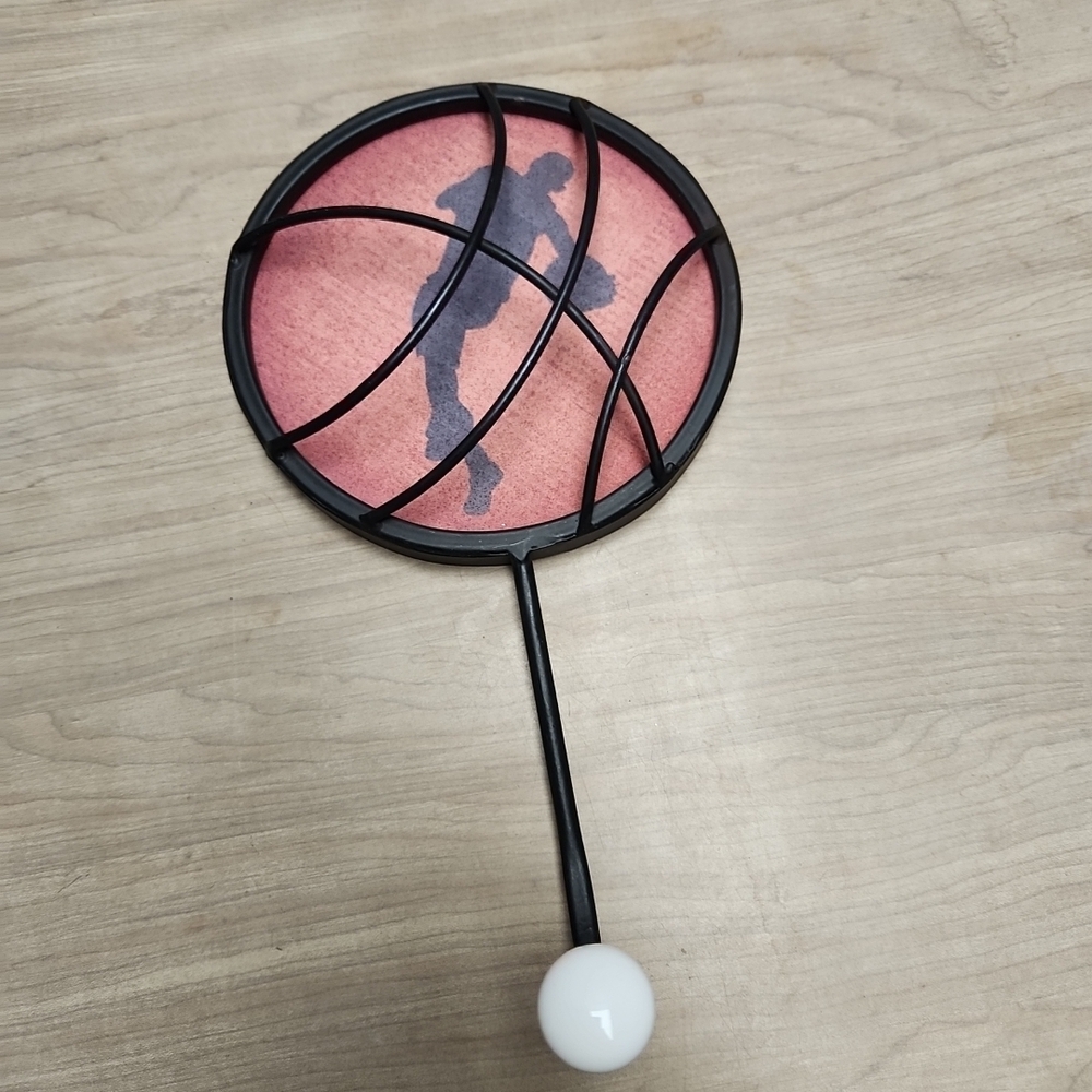 Basketball Wall Hook with Player Silhouette